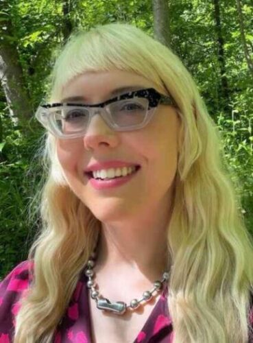 Woman with blonde hair